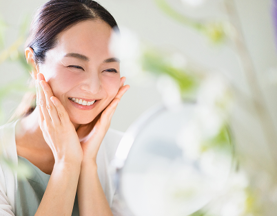 RE:NATURE オールインワンクリームの使用イメージ